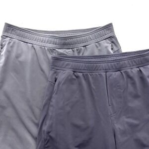 2 Public Rec All Day Everyday 36" X 32" Jogger Pants Blue Bundle Lot Zip Pockets